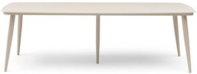 Dining Tuintafel rechthoekig 240 x 100 cm Aluminium Taupe Vienna
