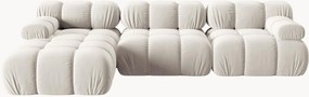 Modulaire fluwelen hoekbank Tropea (4-zits)