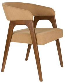 Dutchbone Adamello Vintage Eetkamerstoel Walnoot Beige