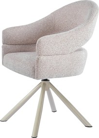 Eetkamerstoel Met Open Rug Beige Beige