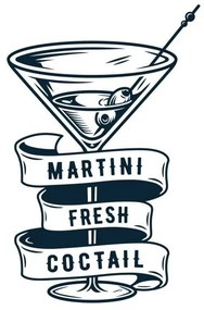 Foto Cocktail martini glass with olives ribbon bar, Viktoriya Klubovich