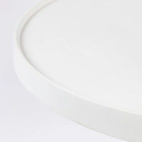 Zuiver Floss Ronde Salontafel Wit Aluminium - 60 X 60cm.