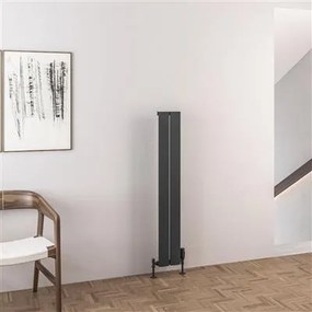 Eastbrook Malmesbury radiator 20x120cm aluminium 375W antraciet