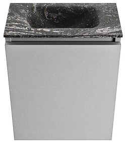 Mondiaz Ture DLux toiletmeubel 40cm plata met wastafel lava midden zonder kraangat