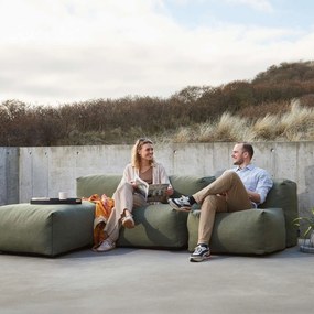 Soft Zitzak Outdoor 3 Seater + Lounger - Kirra Olive
