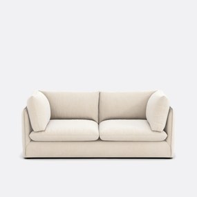 3-zits rechte bank in gevlekt polyester, MALO