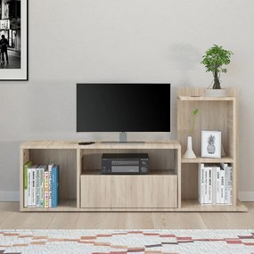 Homemania Tv-meubel Sumatra 120x30x30/65 cm sonoma eikenkleurig