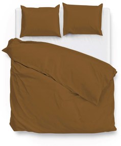 Zo!Home Satinado Dekbedovertrek Cognac Brown – Bij Swiss Sense