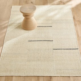 Handgeweven vloerkleed, voornamelijk hennep, Naki