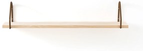 Wandplank hout en metaal L80 cm, Vinto