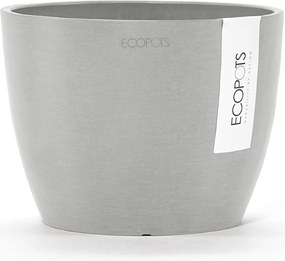 Ecopots bloempot Stockholm Mini 16  - Rond - White Grey - Diameter 16,2 x H12 cm