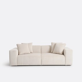 3-zitsbank van fijn ribfluweel, LIORA