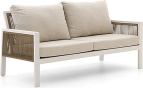 Loungebank Tuin Manifesto | Aluminium | 2 personen | Tuinbank Wit | 168cm | Incl. kussens | Kees Smit Tuinmeubelen