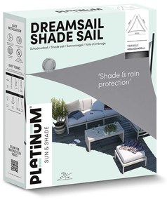 Platinum Dreamsail waterproof schaduwdoek driehoek 4x4x4 m - Cream