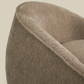 Taupe Fauteuil Met Ronde Rugleuning