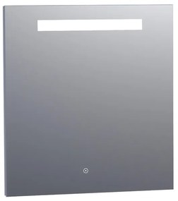 Saniclass Spiegel - 75x70cm - verlichting - aluminium 3887-75s
