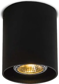 Moderne opbouwspot zwart GU10 50mm - Tubo