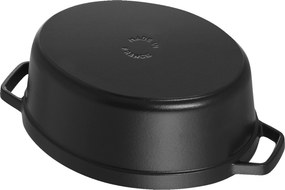 Staub La Cocotte Cocotte 33 cm / 6,75 l, Ovaal, Zwart - La Cocotte - Staub