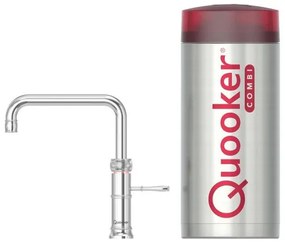 Quooker Classic Fusion Square kokendwaterkraan - draaibare uitloop - Combi+ reservoir - Warm / kokend water - Chroom 22+CFSCHR