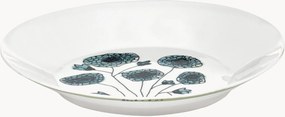 Fine Bone China diepe borden Midnight Flowers, 2-delig