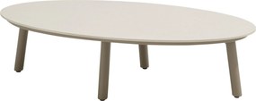 Salute lounge tuintafel 120x65xH30 cm ceramic oyster mocca Taste 4SO