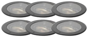 Buitenlamp Set van 6 grondspot wart AR111 verstelbaar IP65 - Delux Honey Modern GU10 IP65 Buitenverlichting