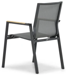 Tuinset 4 personen 181 cm Aluminium/textileen Grijs Lifestyle Garden Furniture Fiora/Palermo