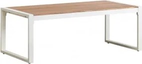 Rectangulaire 110x55 Cm Aluminium Lipov Tuintafel Gardenia Wit - Sklum