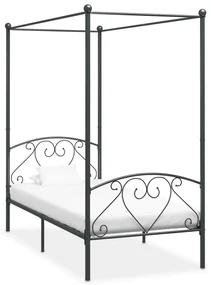 vidaXL Hemelbedframe metaal grijs 120x200 cm