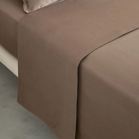 Plat laken in gewassen katoensatijn, Saria