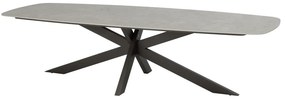 Taste by 4 Seasons Prado tuintafel terre met keramisch blad in barrelvorm 300 x 110 cm Tuintafel   bruin weerbestendig