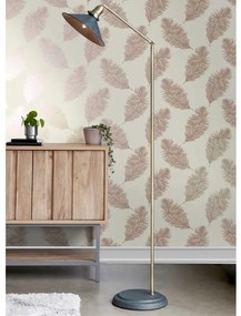DUTCH WALLCOVERINGS Behang Fawning Feather crèmekleurig