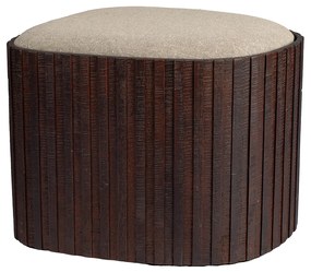 Dutchbone Bay Low Houten Hocker Met Opbergruimte