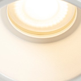 Set van 6 inbouwspots wit GU10 50mm IP44 - Dept Modern GU10 rond Binnenverlichting Lamp