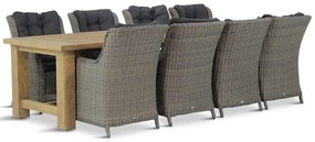 Tuinset 8 personen 300 cm Wicker Taupe Garden Collections Buckingham/Fourmile
