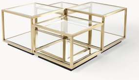 Salontafels Luigi met spiegelonderstel, set van 4