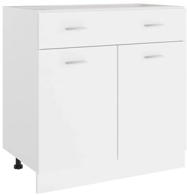 vidaXL Onderkast met lade Lyon 80x46x81,5 cm bewerkt hout wit