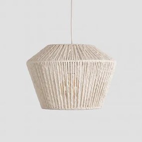 Plafondlamp Van Gevlochten Papier Libel Wit - Sklum