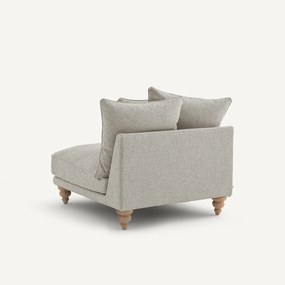 Bank in structuurviscose en linnen, LAZARE