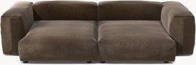 Modulaire fluwelen bank Vetsak (3-zits)