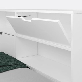 Bed met lade, opberging en lattenbodem Yann