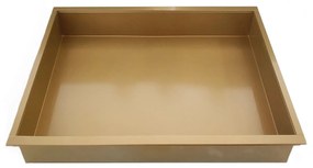 Mueller inbouw nis 30x30x10cm RVS goud