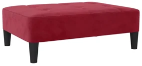 vidaXL Voetenbank 78x56x32 cm fluweel wijnrood