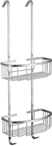 Saqu Norm hangend doucherek 25x15,5x80cm geborsteld staal