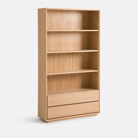 Boekenkast met 4 nissen en 2 lades, Norrem