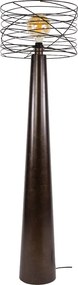 Vloerlamp Met Open Draadkap Bruin