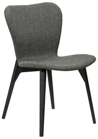 Dan-Form Paragon Design Eetkamerstoel Grijs Boucle Met Zwart Essen