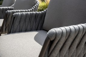 Taste by 4 Seasons Cannes tuinset terre met Sarah tafel 120 cm Tuinstoel   bruin weerbestendig