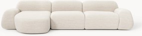 Modulaire bouclé hoekbank Wolke (4-zits)