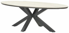 Garden Impressions Pemba tuinset 7-delig - Tulli tuintafel 220x115xH75 cm - light teak vironwood